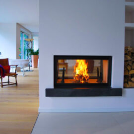 on arka açık şömine şöminelux