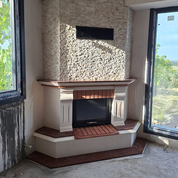 Köşe Şömine Model 17